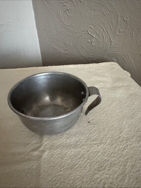 Vintage Metal Drinking Cup - Silver